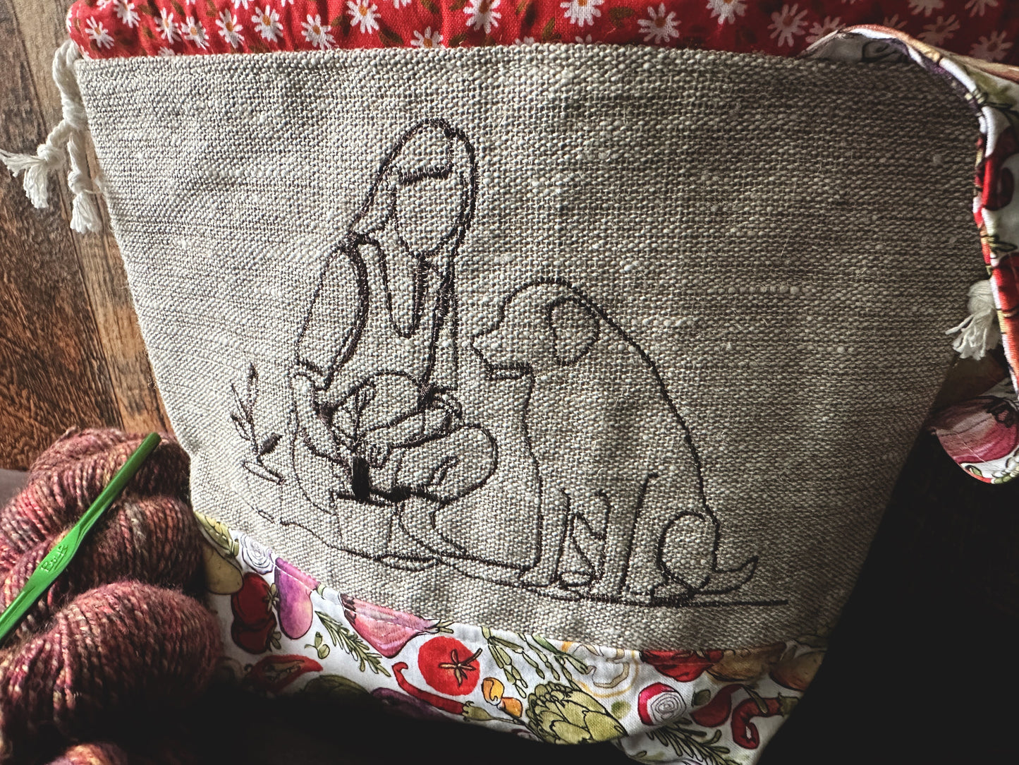Gardening with my Dog Small Project Bag