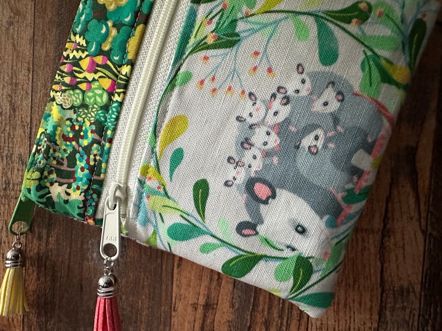 Adorable Opossum Double Zipper Pouch