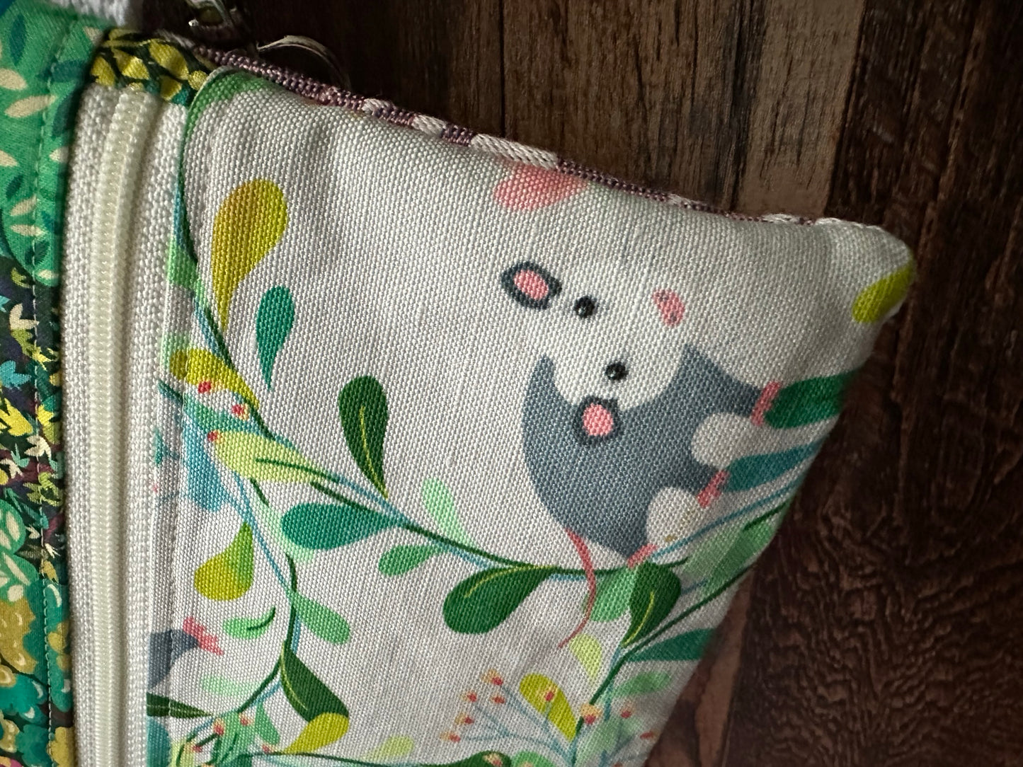 Adorable Opossum Double Zipper Pouch