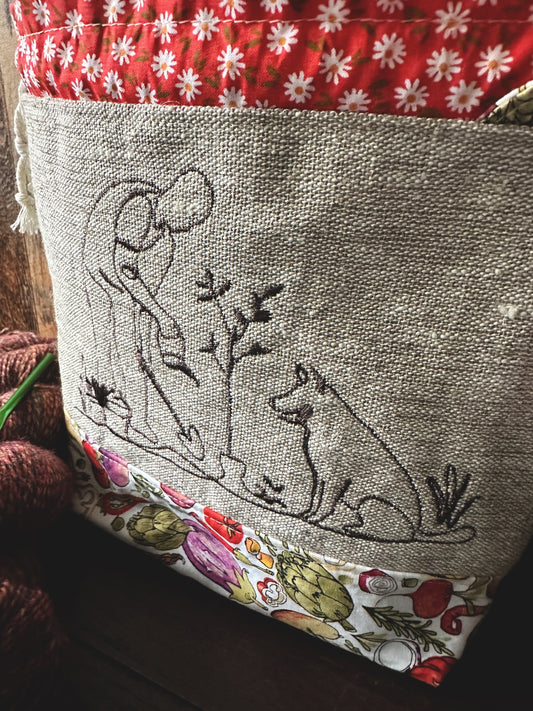 Gardening with my Dog Small Project Bag