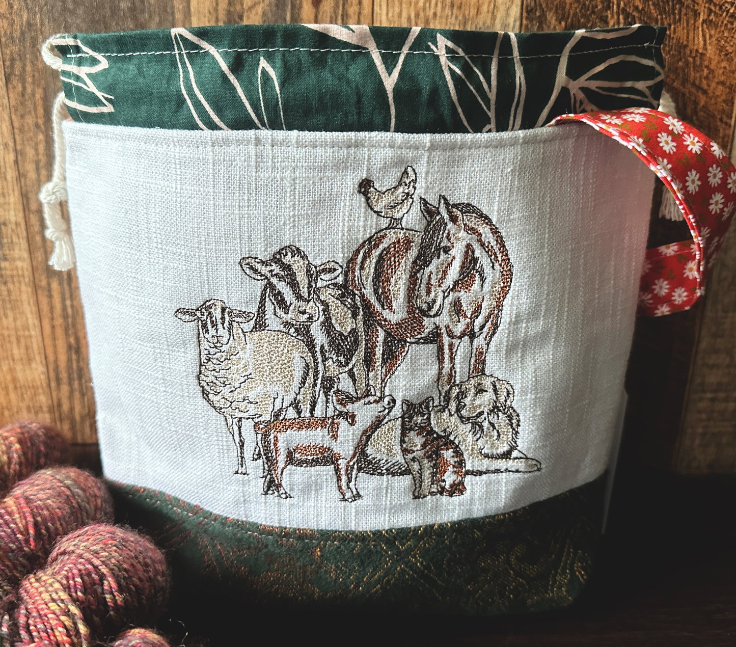 Homestead Animals Small Project Bag