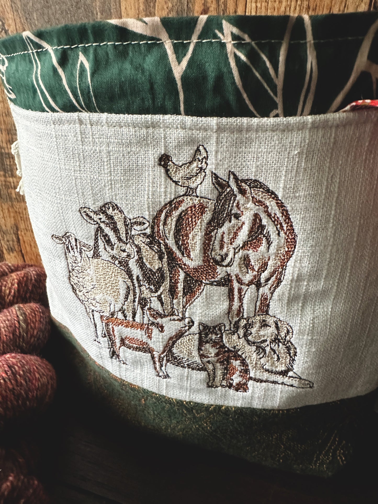 Homestead Animals Small Project Bag