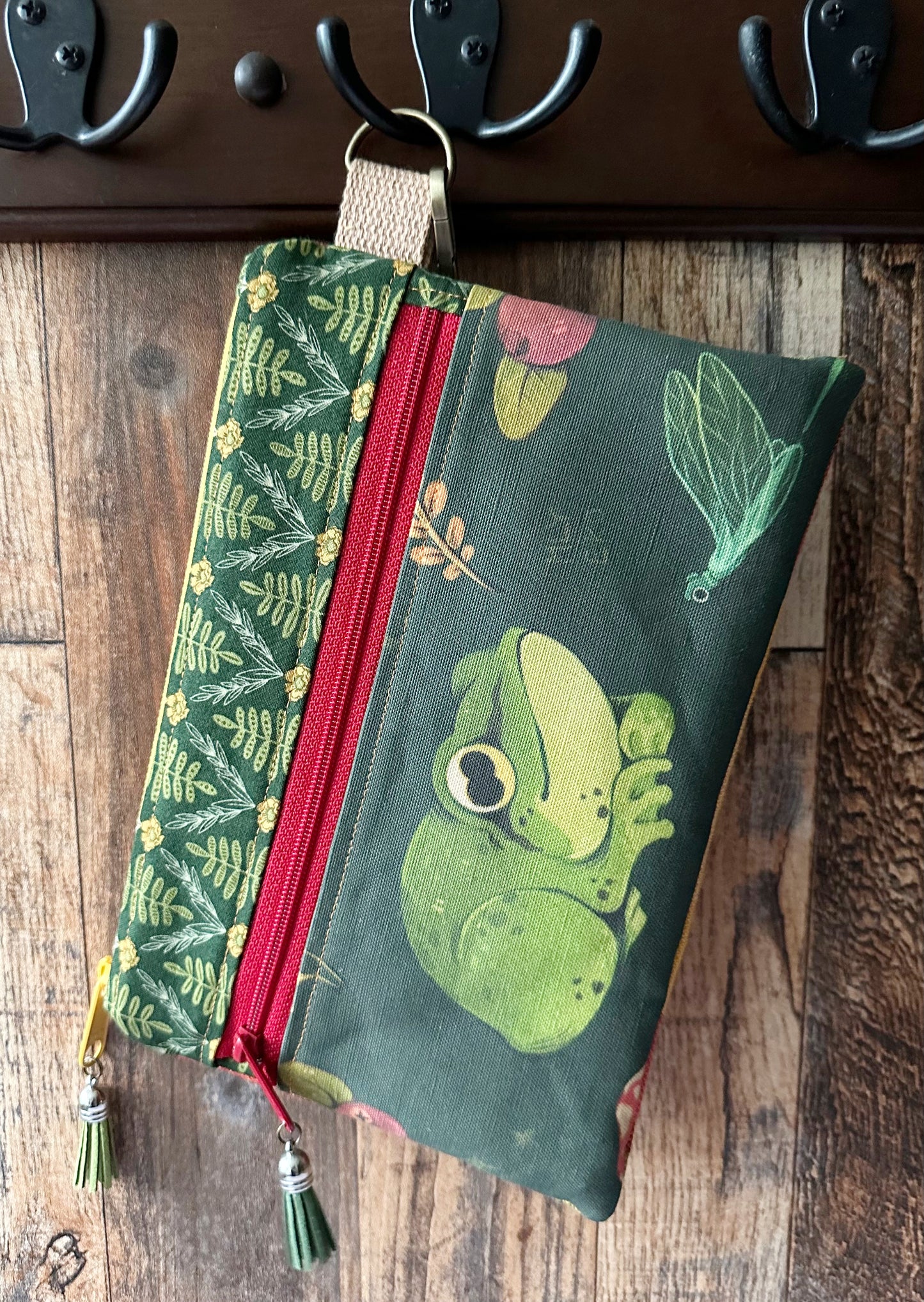 Adorable Frog Double Zipper Pouch