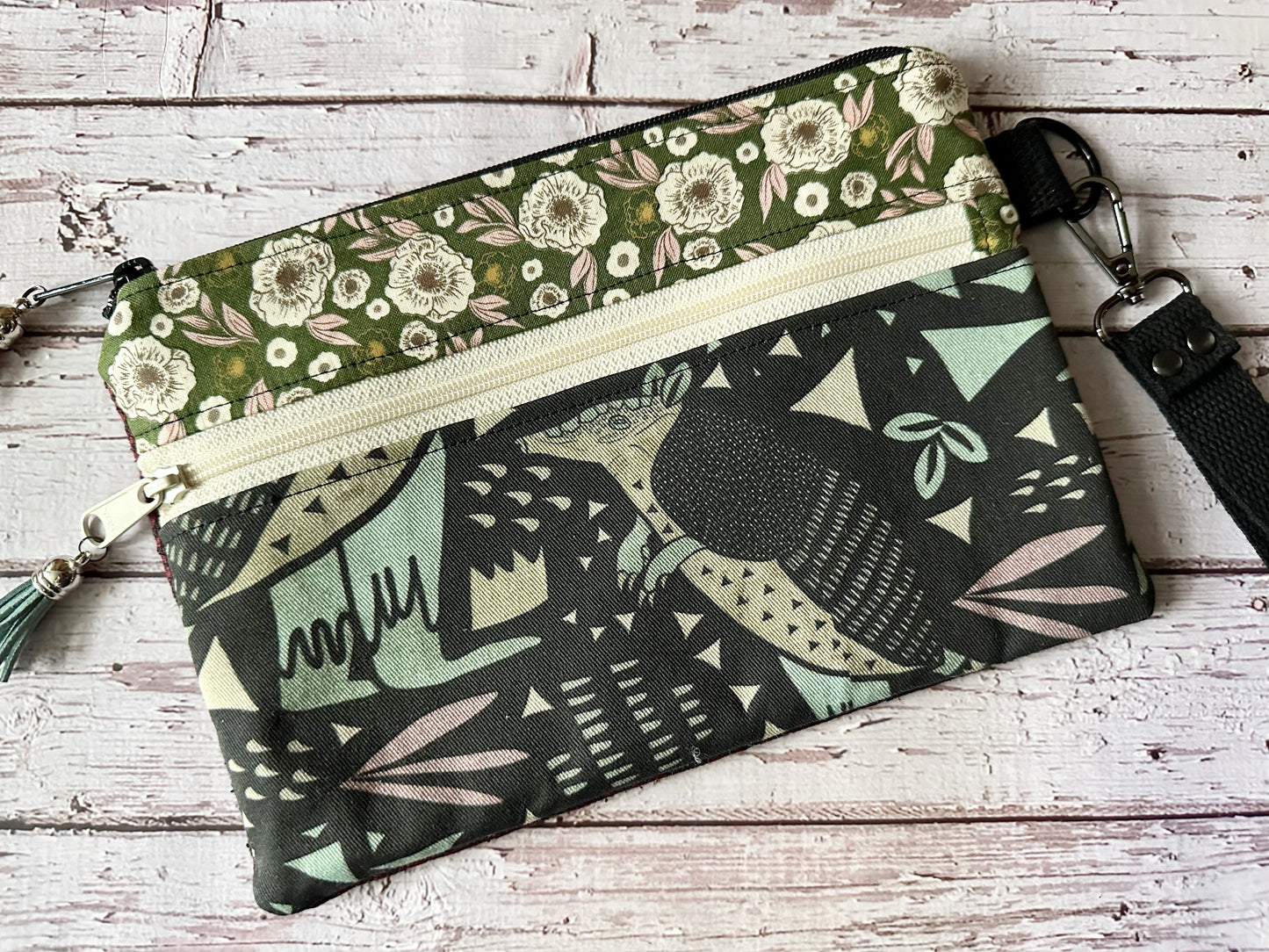 Armadillo Double Zipper Pouch