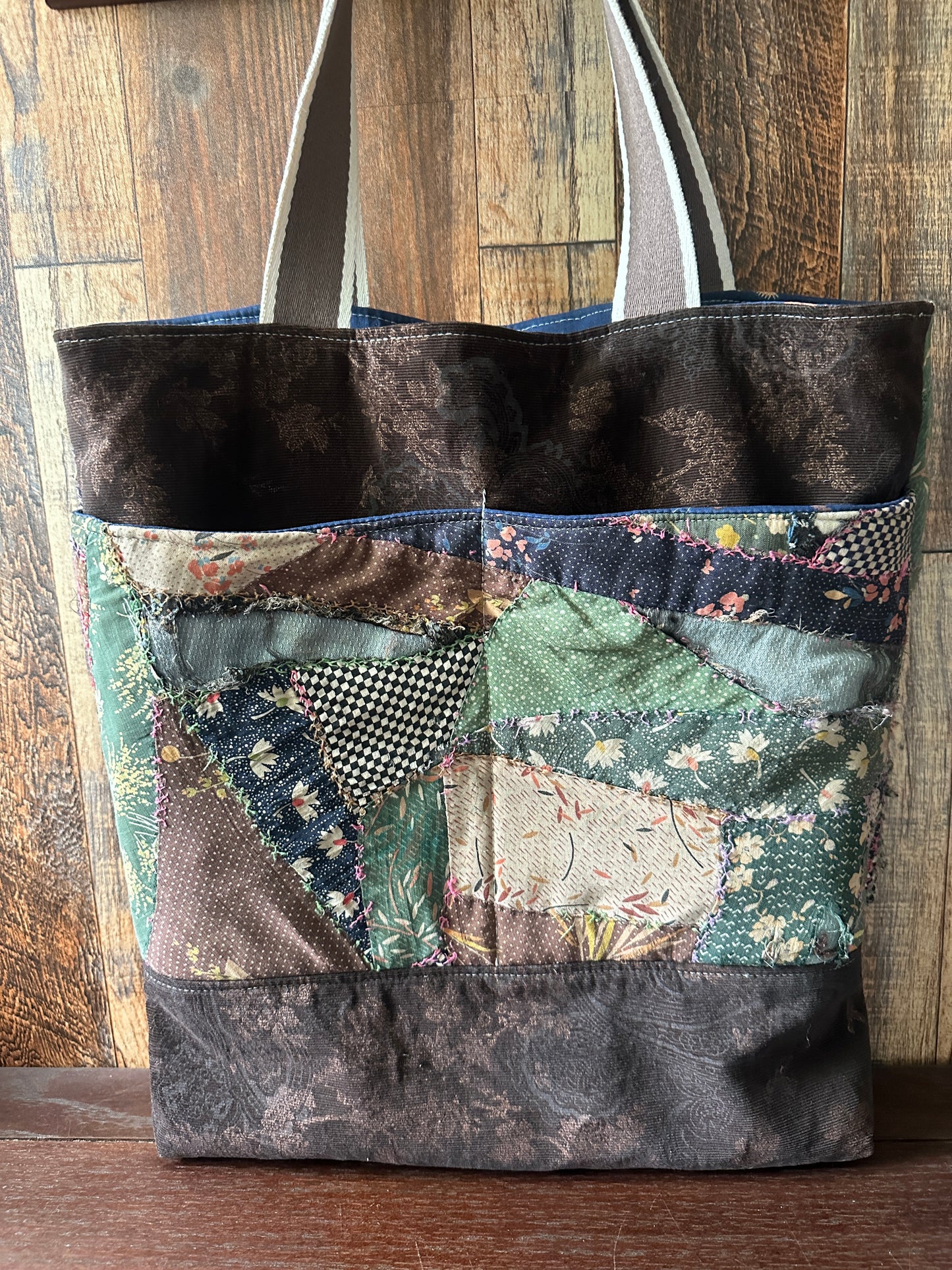 Repurposed Heritage Quilt Extra Large Tote