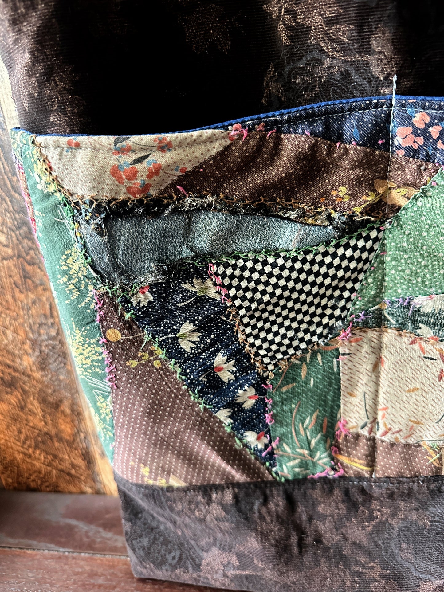 Repurposed Heritage Quilt Extra Large Tote