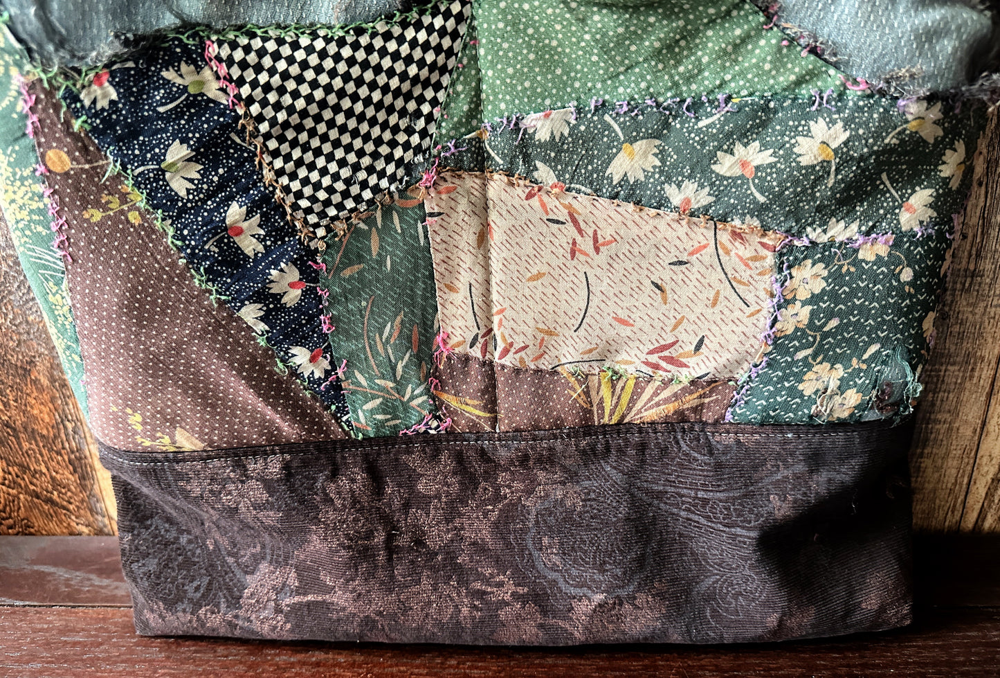 Repurposed Heritage Quilt Extra Large Tote