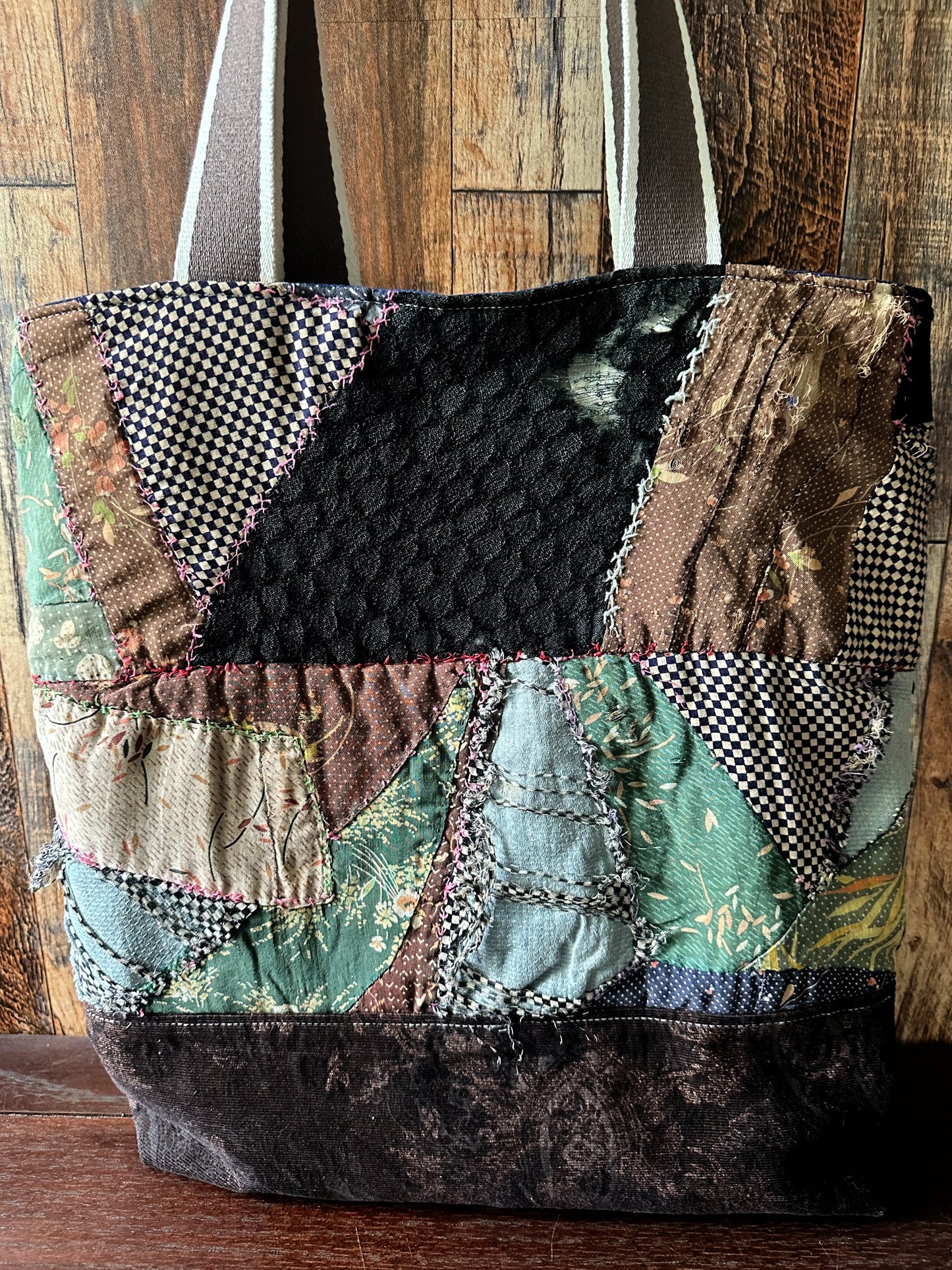 Repurposed Heritage Quilt Extra Large Tote