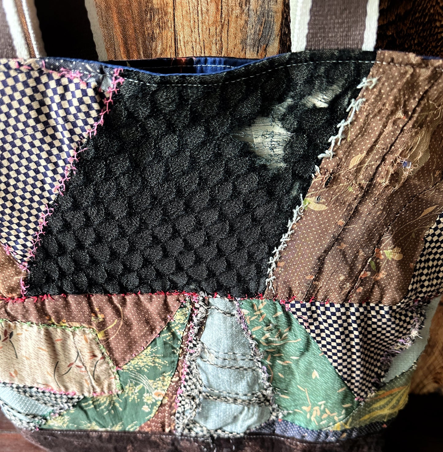 Repurposed Heritage Quilt Extra Large Tote