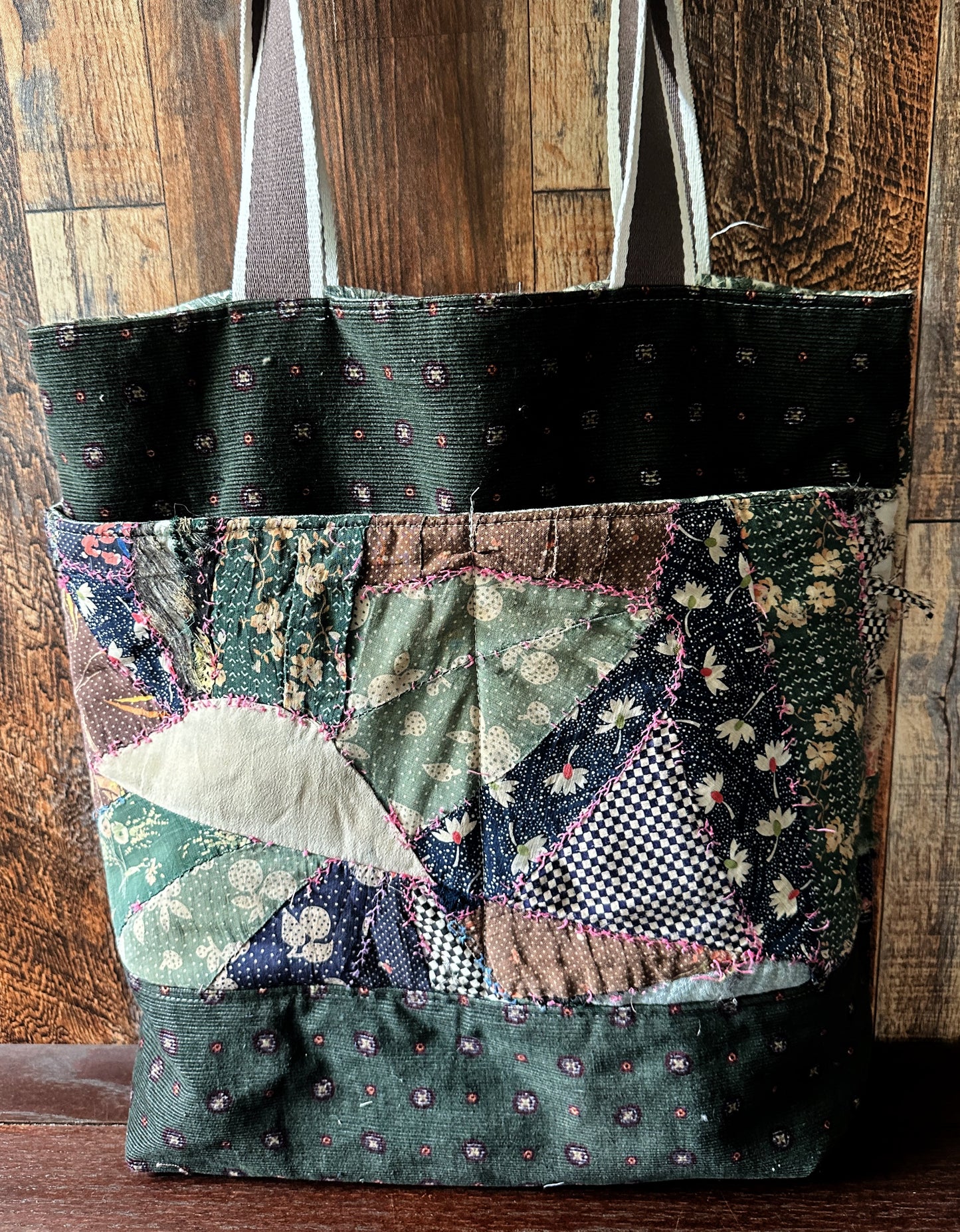 Repurposed Heritage Quilt Extra Large Tote