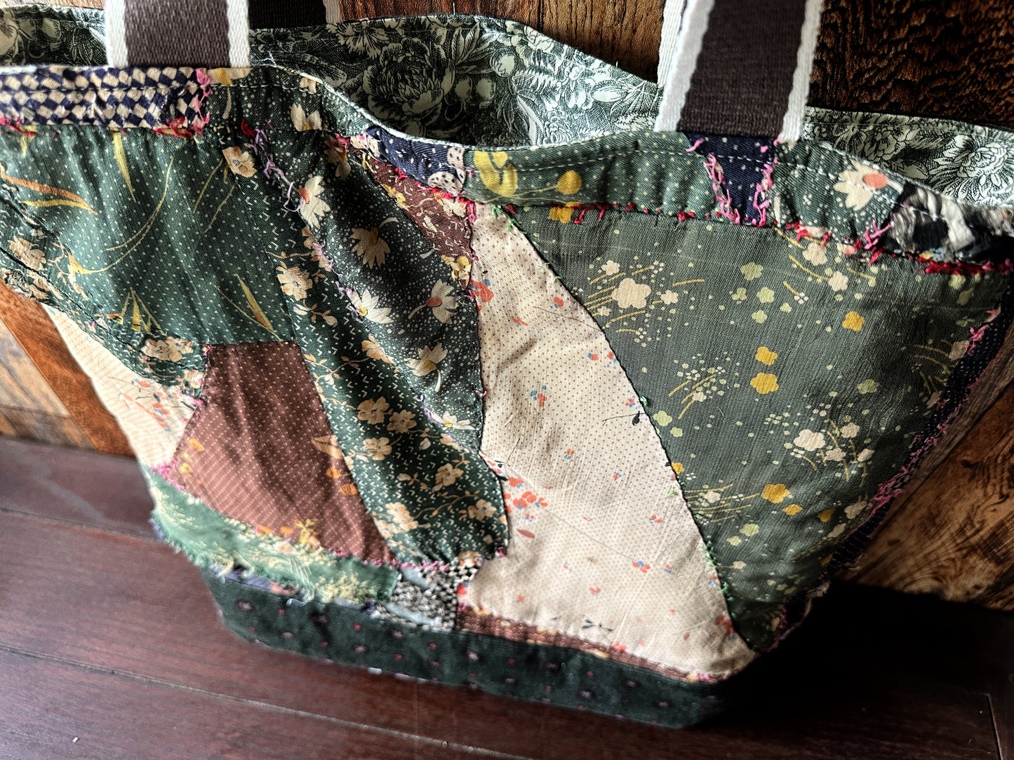 Repurposed Heritage Quilt Extra Large Tote