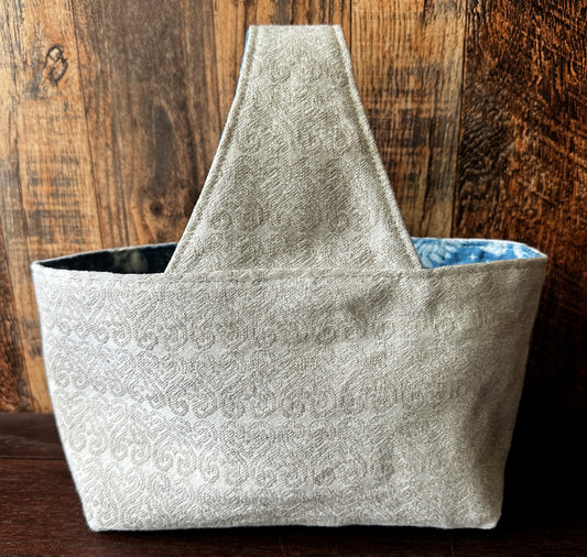 Moonlit Moths Small Fabric Basket