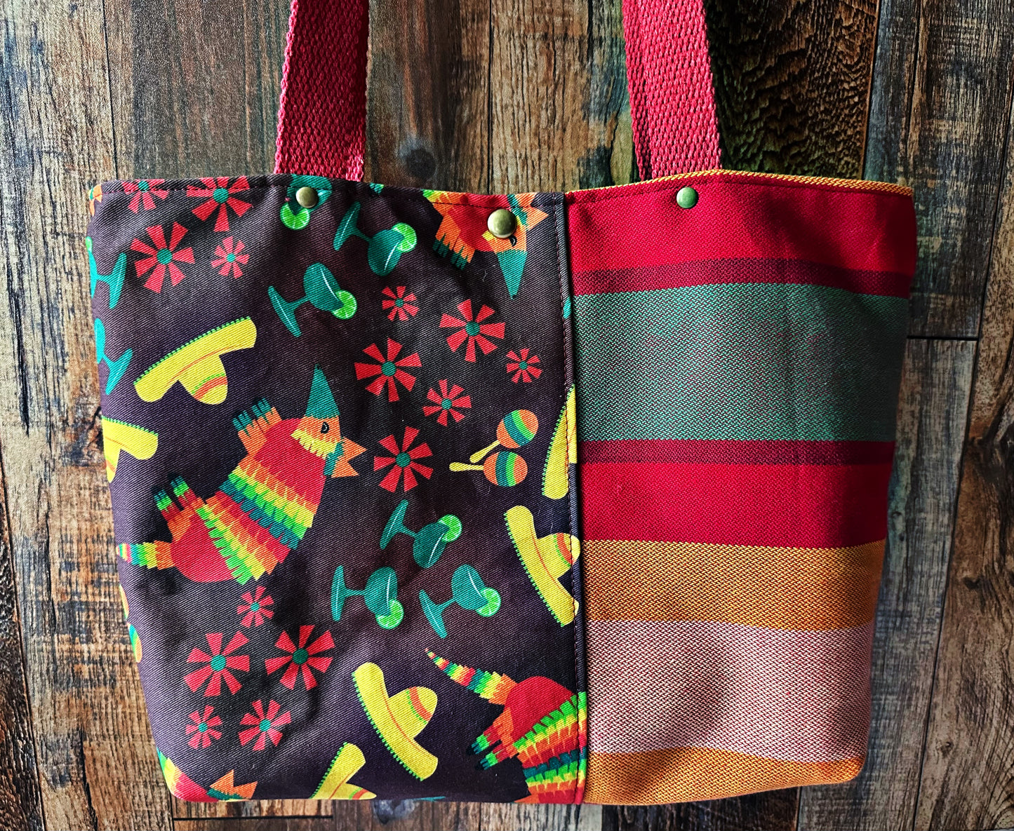 Armadillo Party Tote Bag with Zipper Pocket Divider
