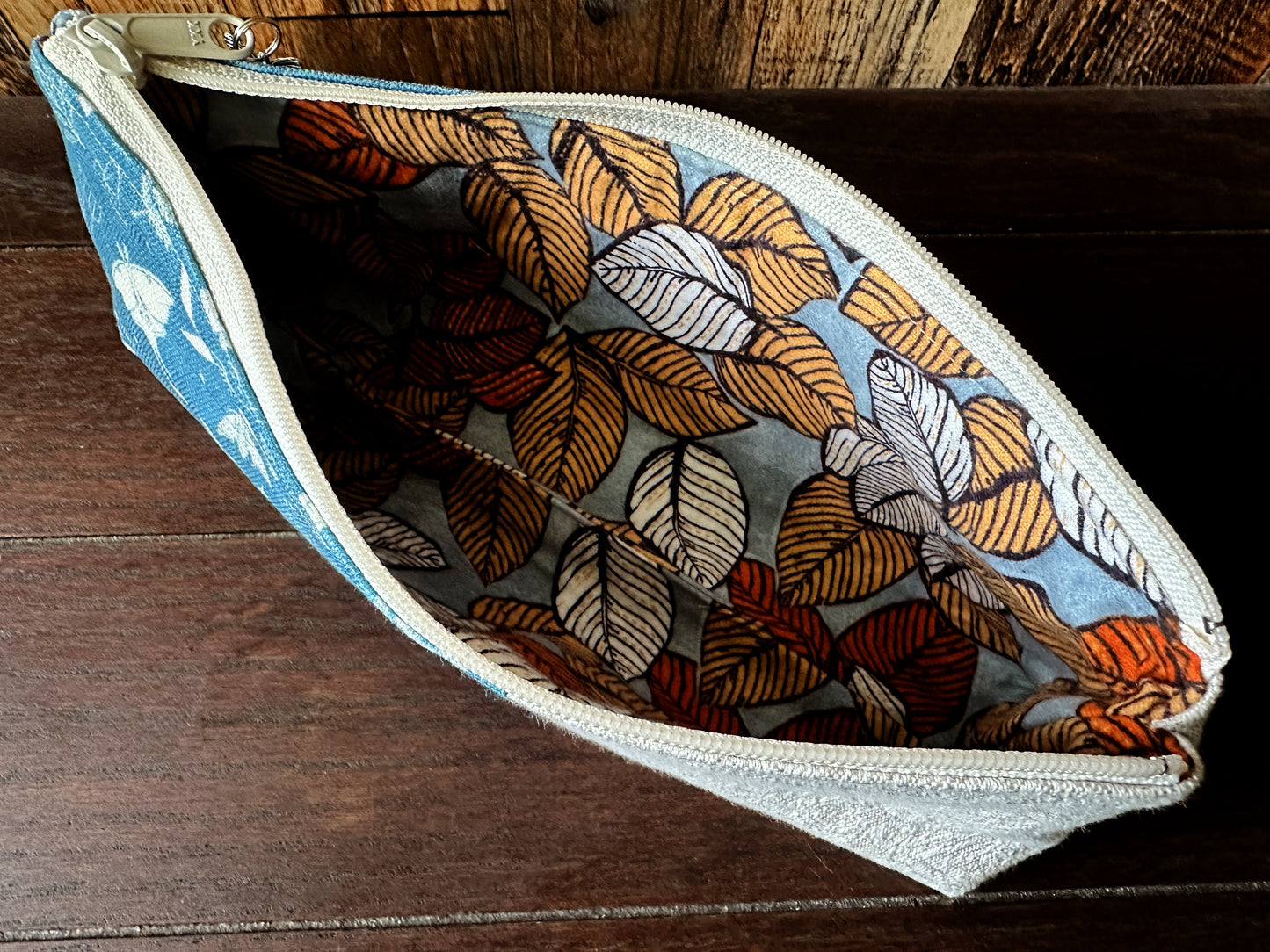 Moonlit Moths Long and Lean Zipper Bag
