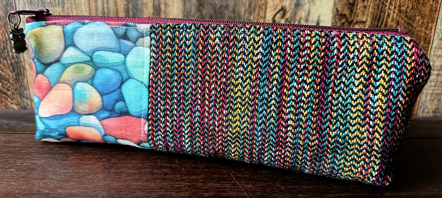 River Rocks Long and Lean Zipper Bag