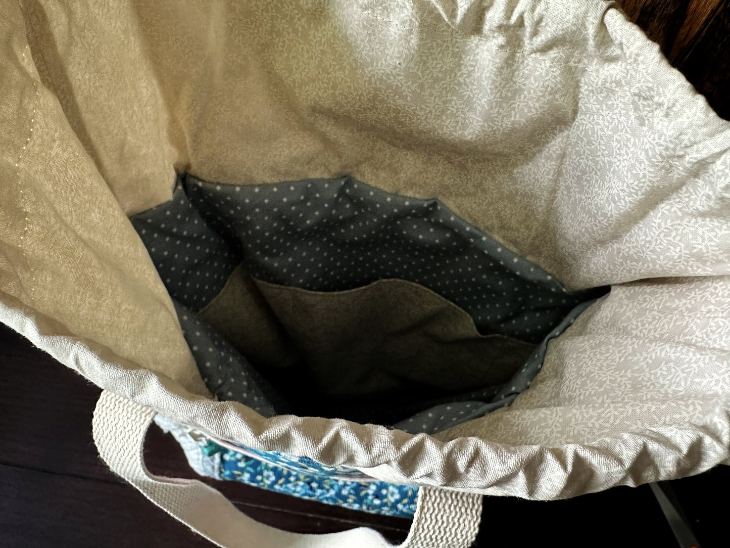 Repurposed Heritage Quilt Medium Deluxe Project Bag