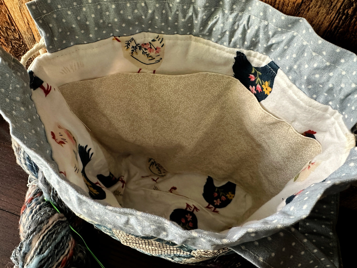 Repurposed Heritage Quilt Medium Project Bag