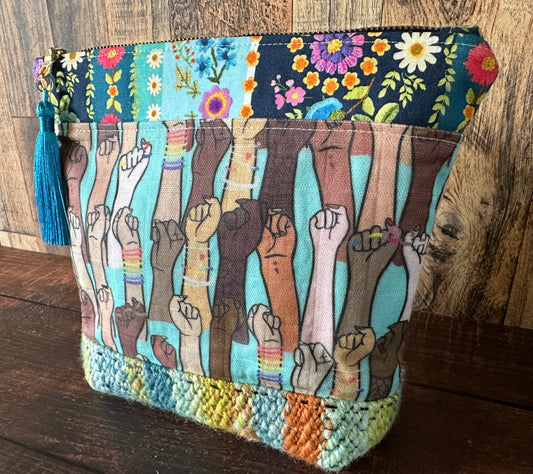 Resist Project or Cosmetic Zipper Bag