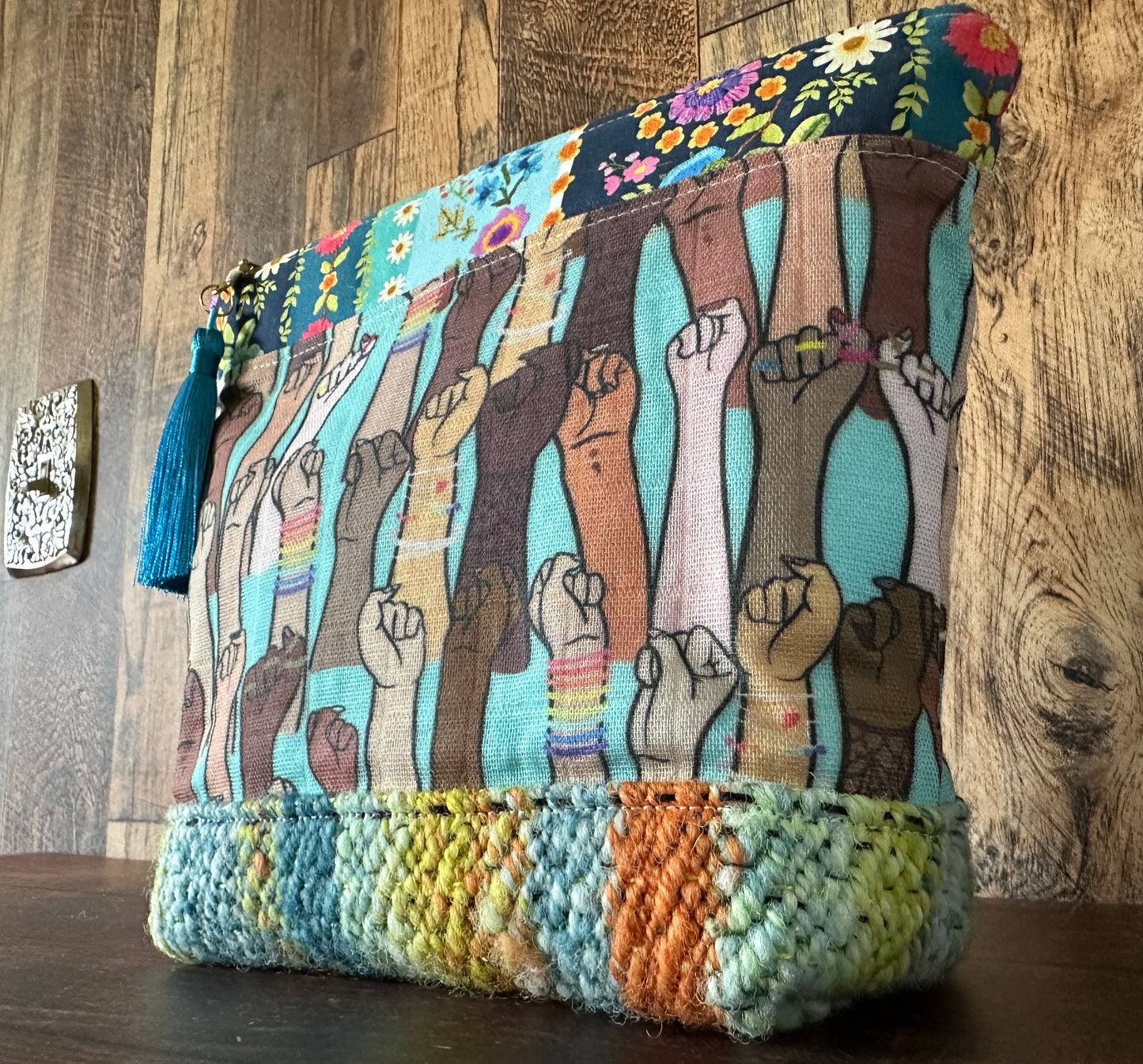 Resist Project or Cosmetic Zipper Bag