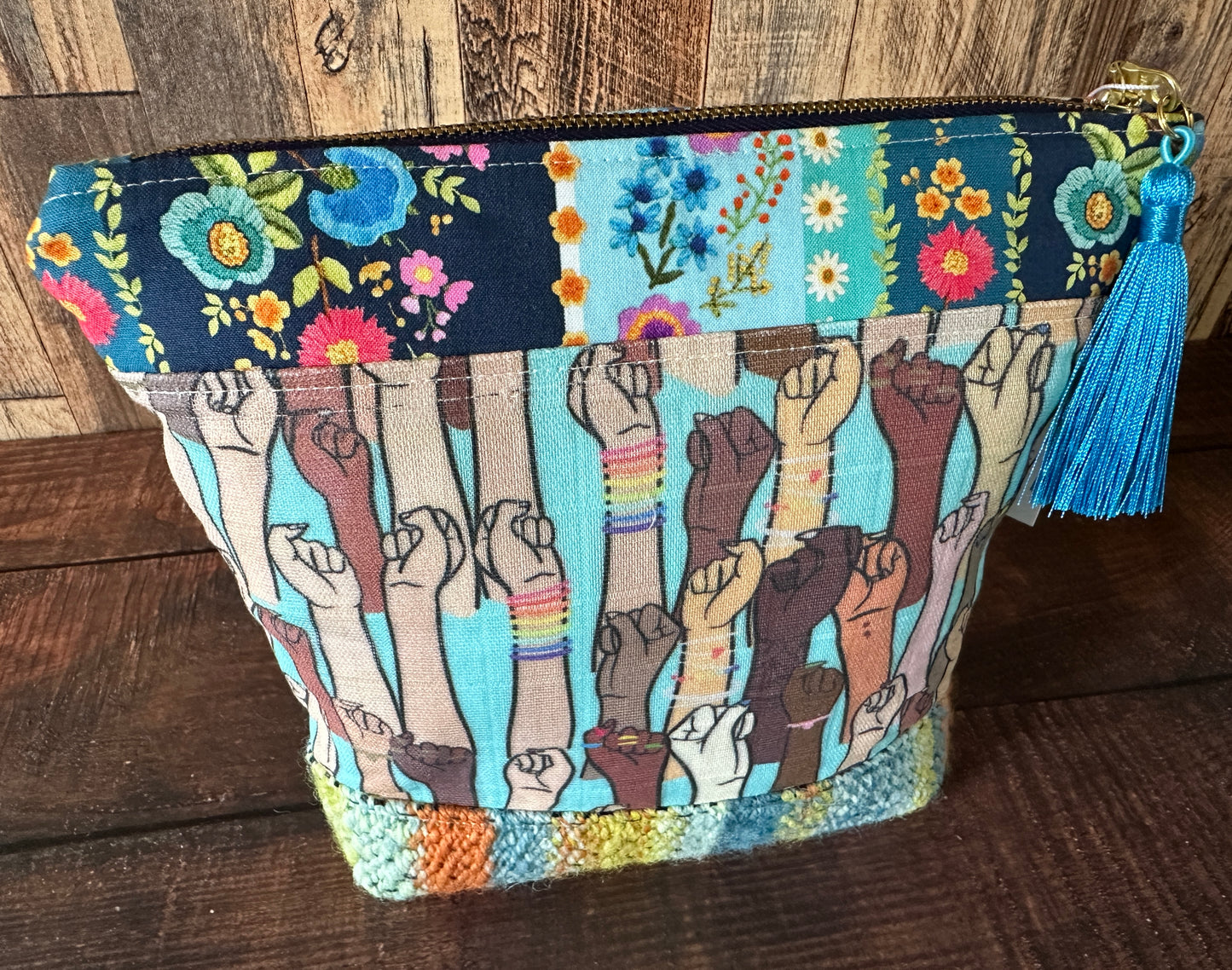 Resist Project or Cosmetic Zipper Bag