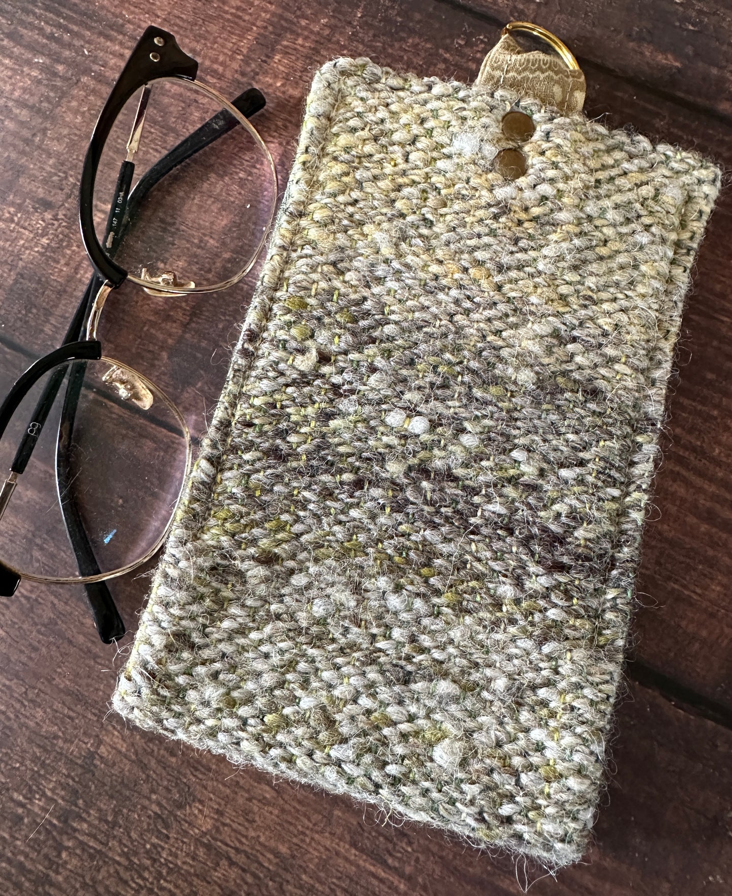 Wrymling Dragons and Woven Wool Padded Glasses Case