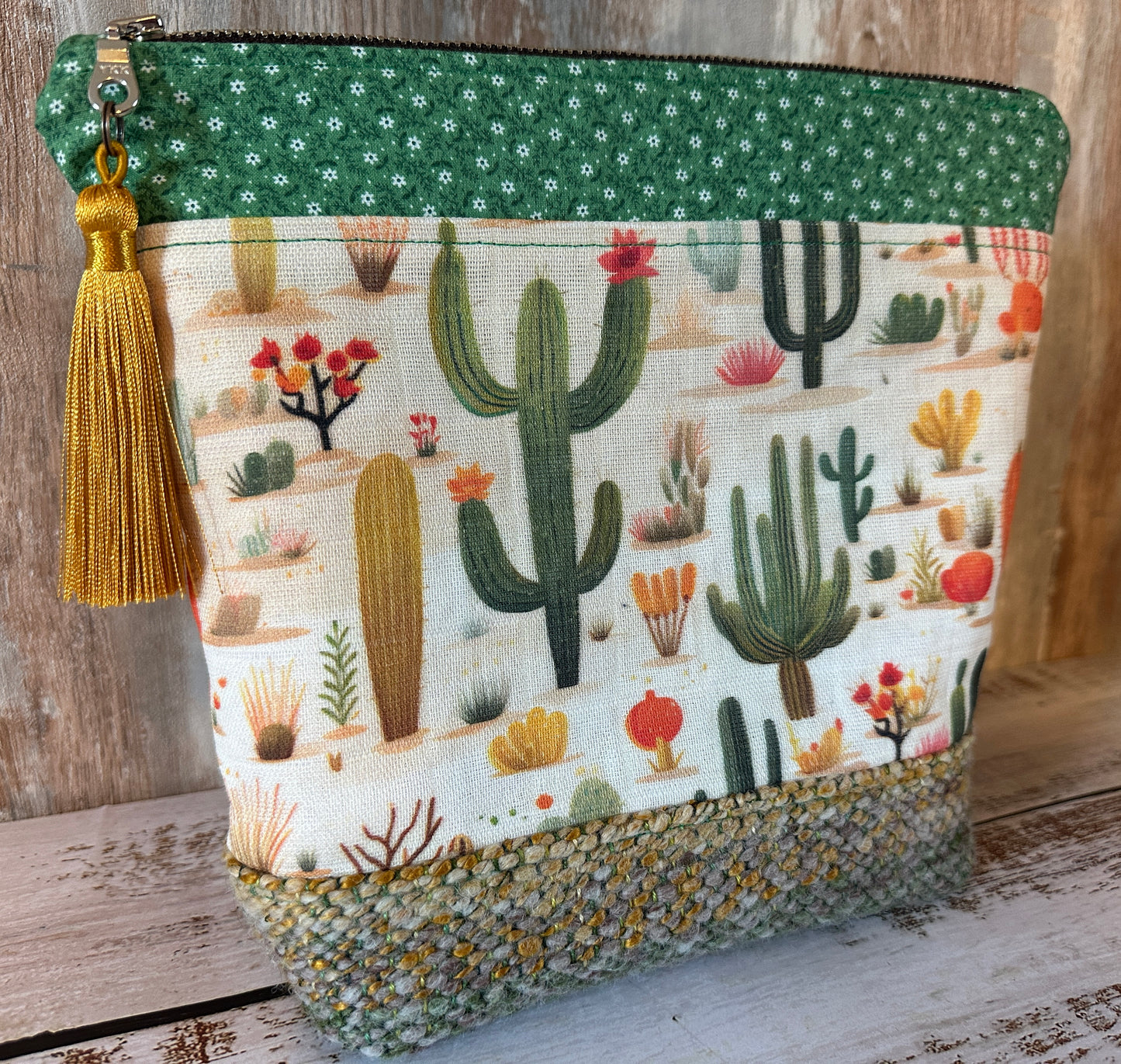 Sonoran Desert Project or Cosmetic Zipper Bag