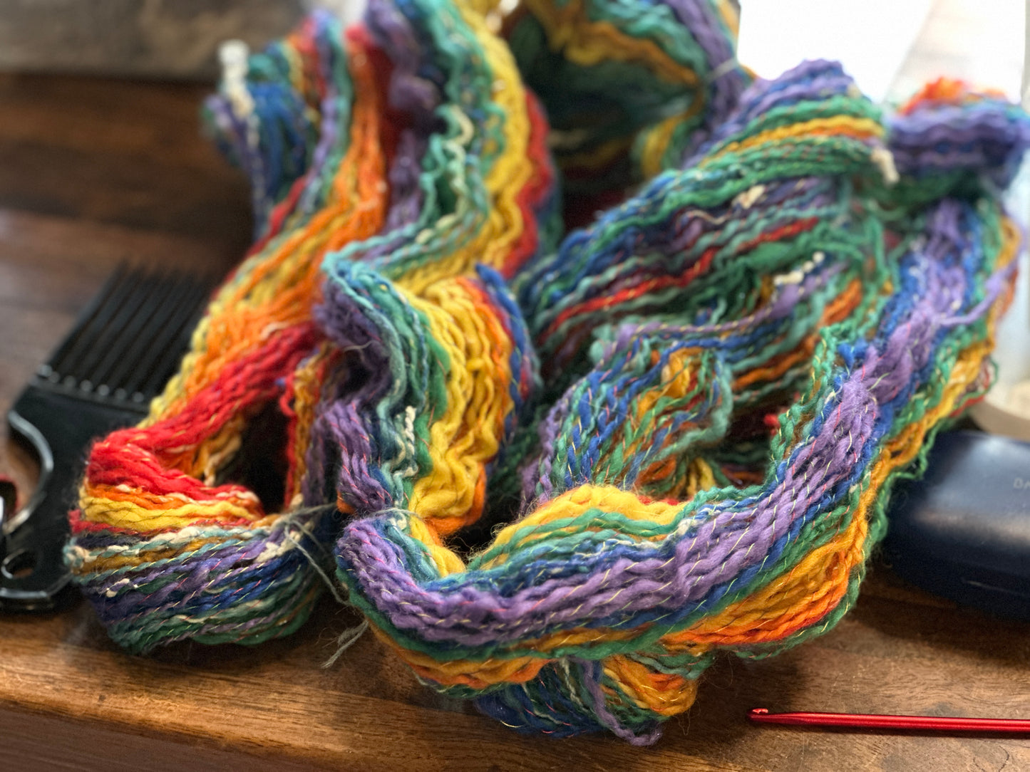 Butterfly in the Sky ~ Handspun & Handwoven Shawl