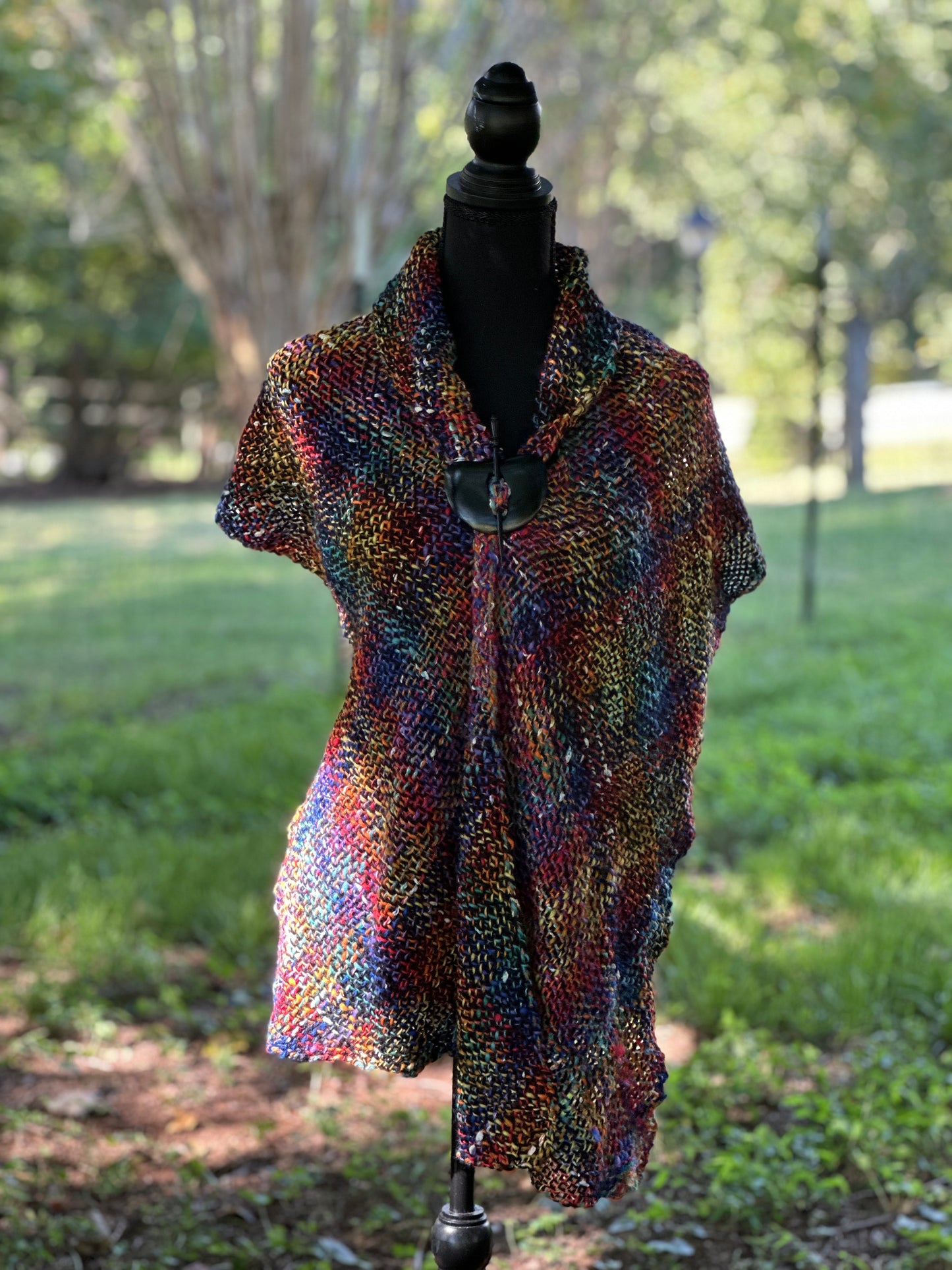 Butterfly in the Sky ~ Handspun & Handwoven Shawl