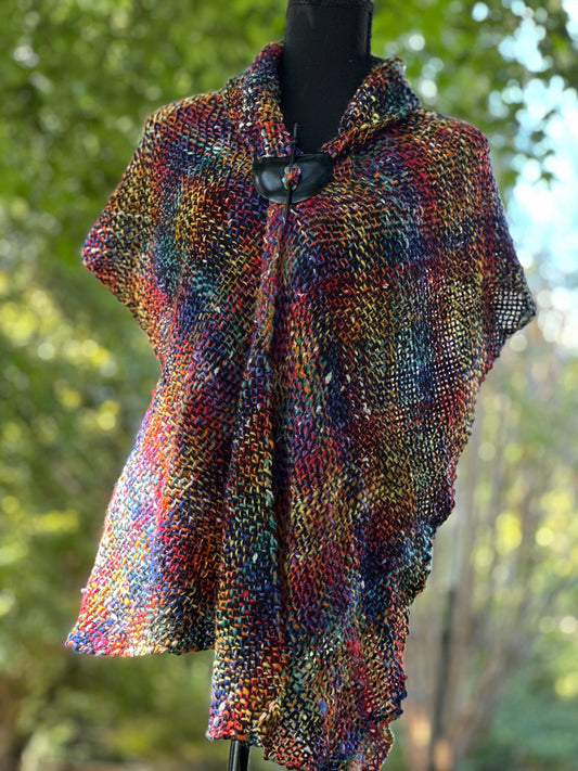 Butterfly in the Sky ~ Handspun & Handwoven Shawl