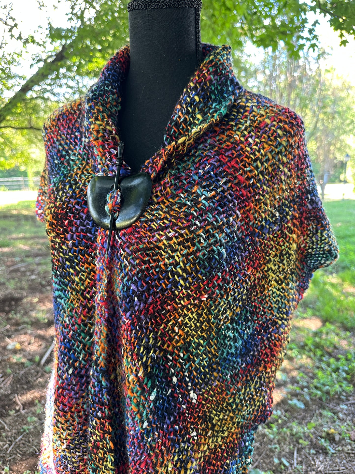 Butterfly in the Sky ~ Handspun & Handwoven Shawl