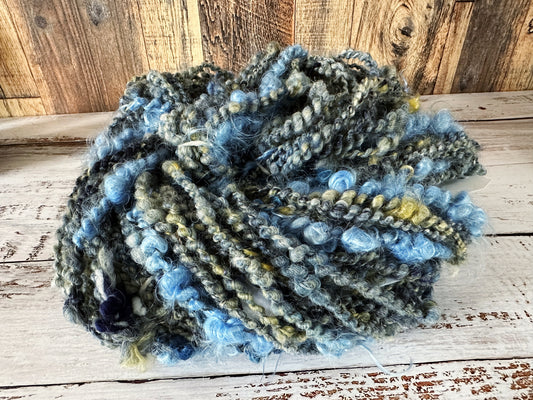Handspun Art Yarn, Core, Lock, and Coil Spun