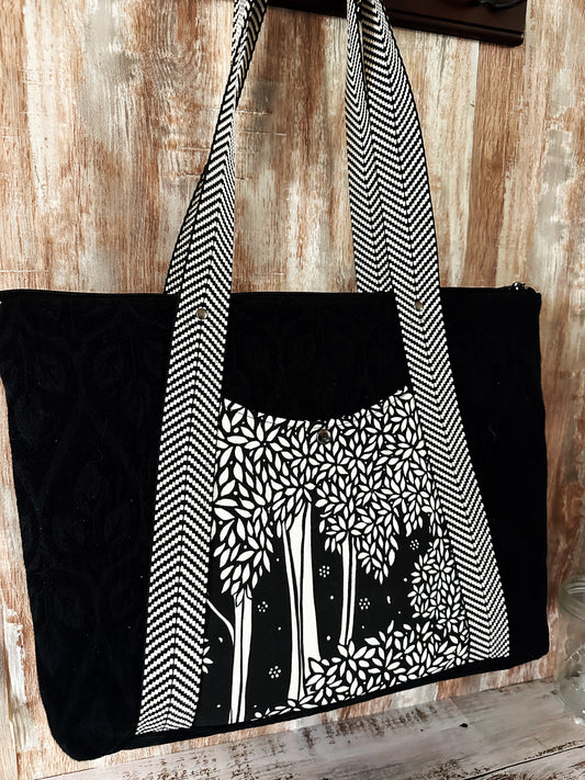 Sasquatch and Jackalope Large Carry-All Bag