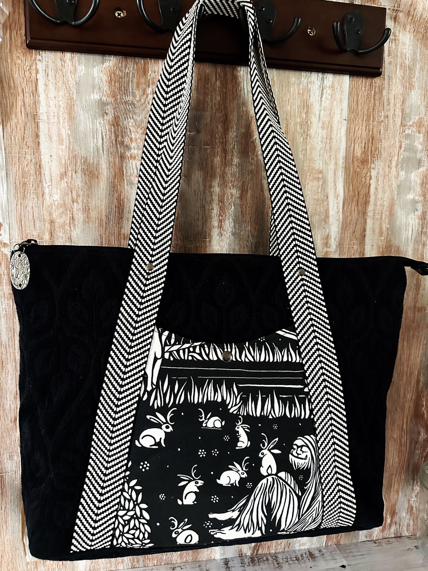 Sasquatch and Jackalope Large Carry-All Bag
