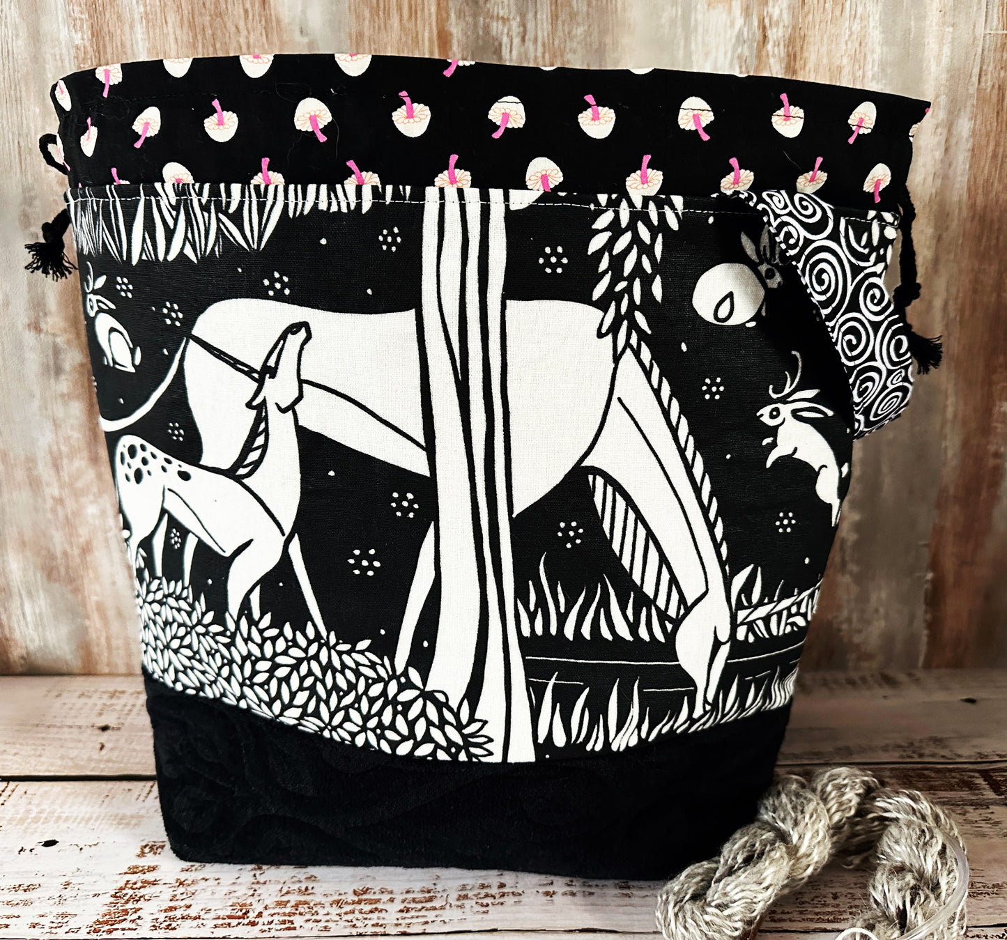 Unicorn, Nessie, and Sasquatch Large Project Bag