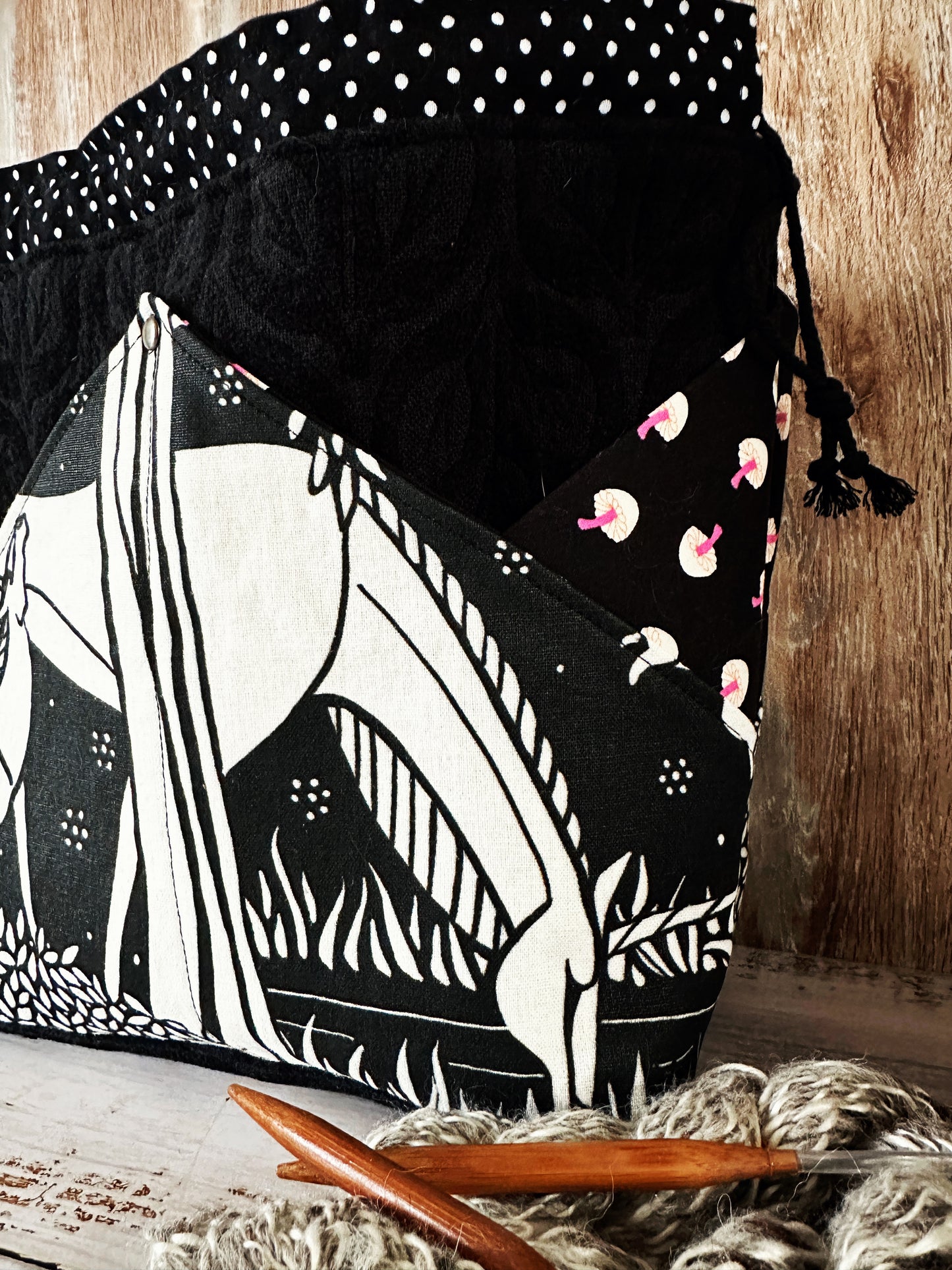 Unicorn and Nessie Plenty O' Pockets Large Drawstring Pouch