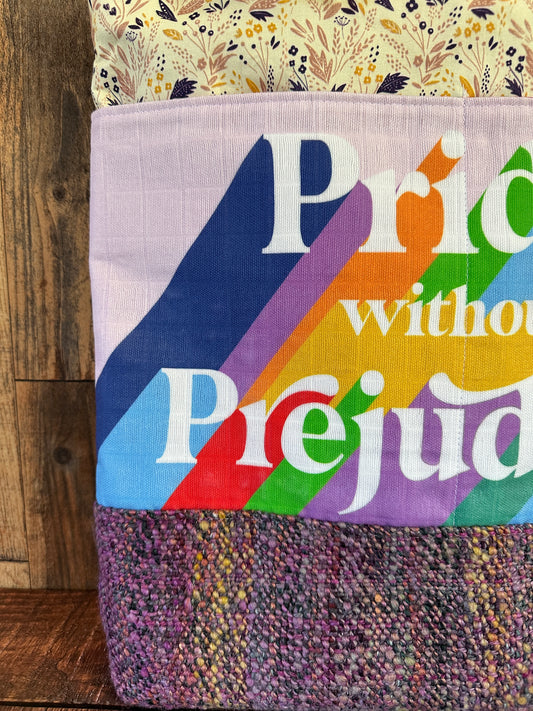 Pride without Prejudice with Handwoven Wool Extra Large Tote
