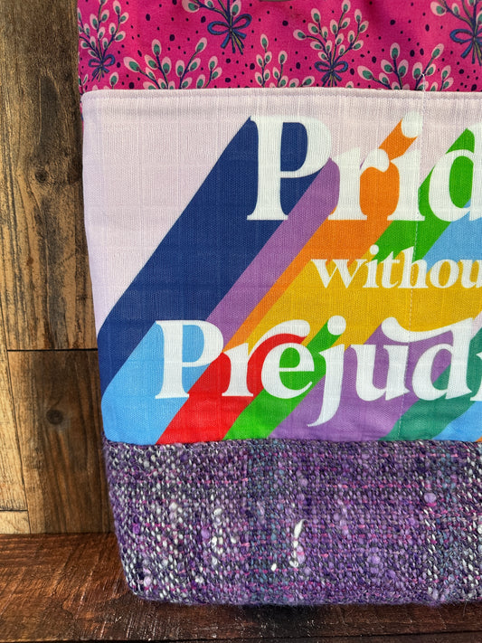 Pride without Prejudice with Handwoven Wool Extra Large Tote