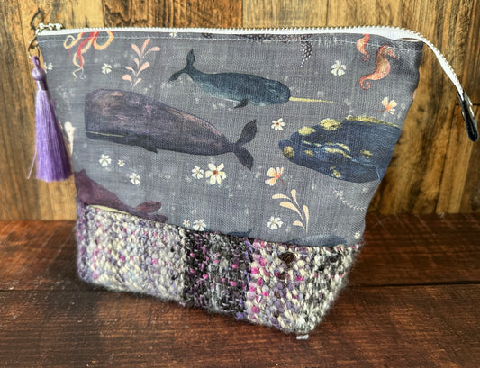 Dolphins and Whales Small Open Wide Bag