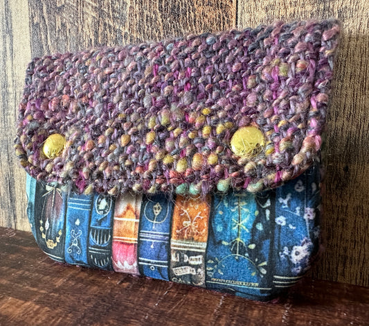 Book Dreams Handwoven Wool Simple Card Wallet