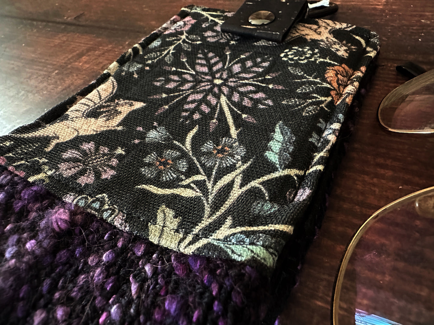 Pollinator Dragons and Woven Wool Padded Glasses Case