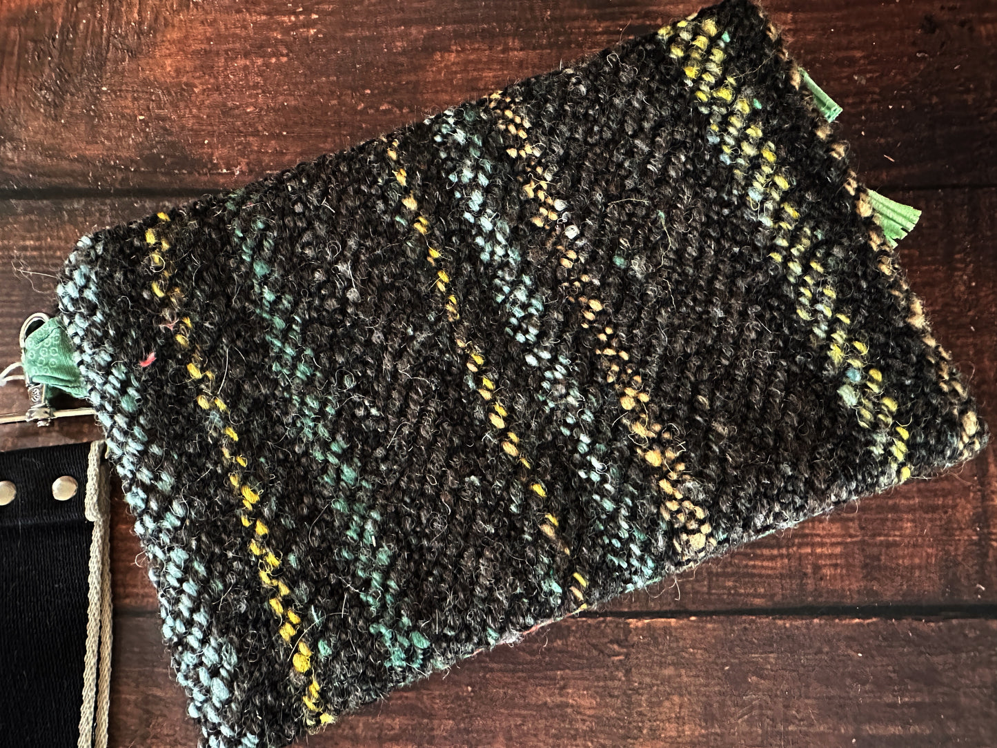 Cutie Cryptids and Handwoven Wool Double Zipper Clutch