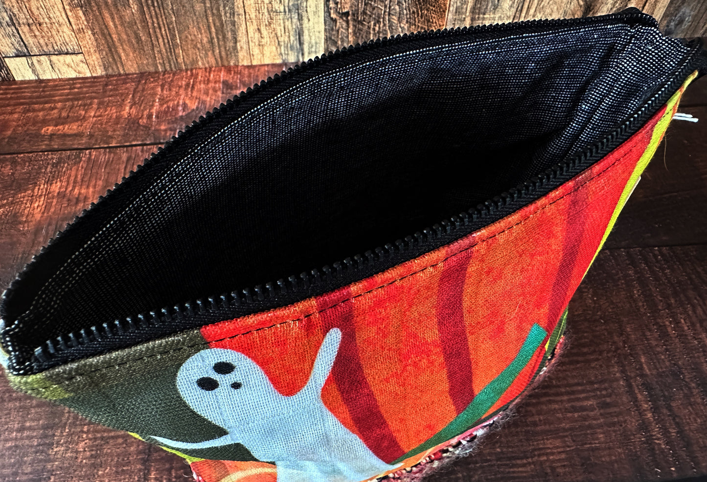 Haunted Pumpkin Patch and Woven Wool Small Open Wide Bag