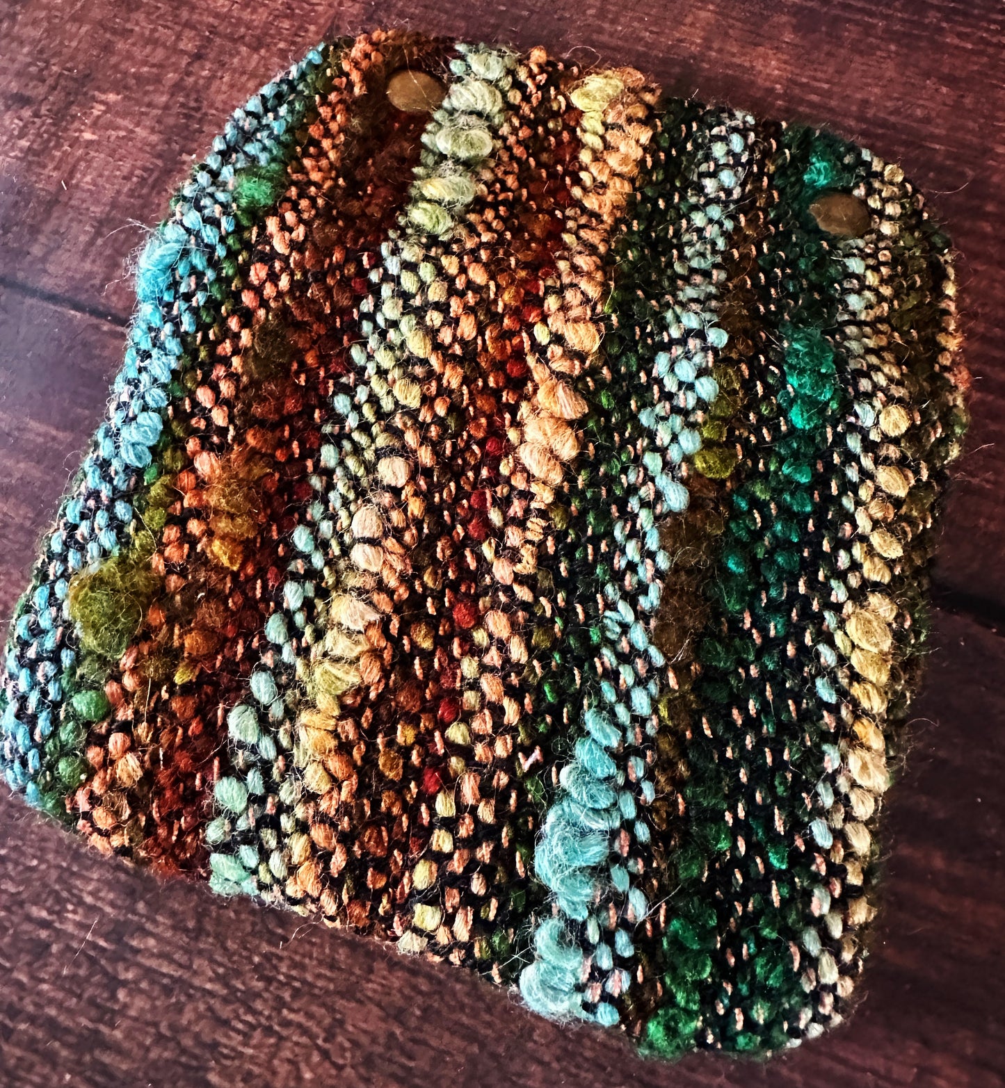 Fall Forest & Woven Wool Simple Card Wallet