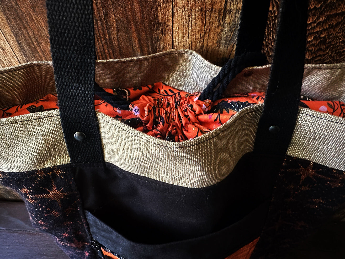 Fierce Owl Candlelight Large Firefly Project Bag