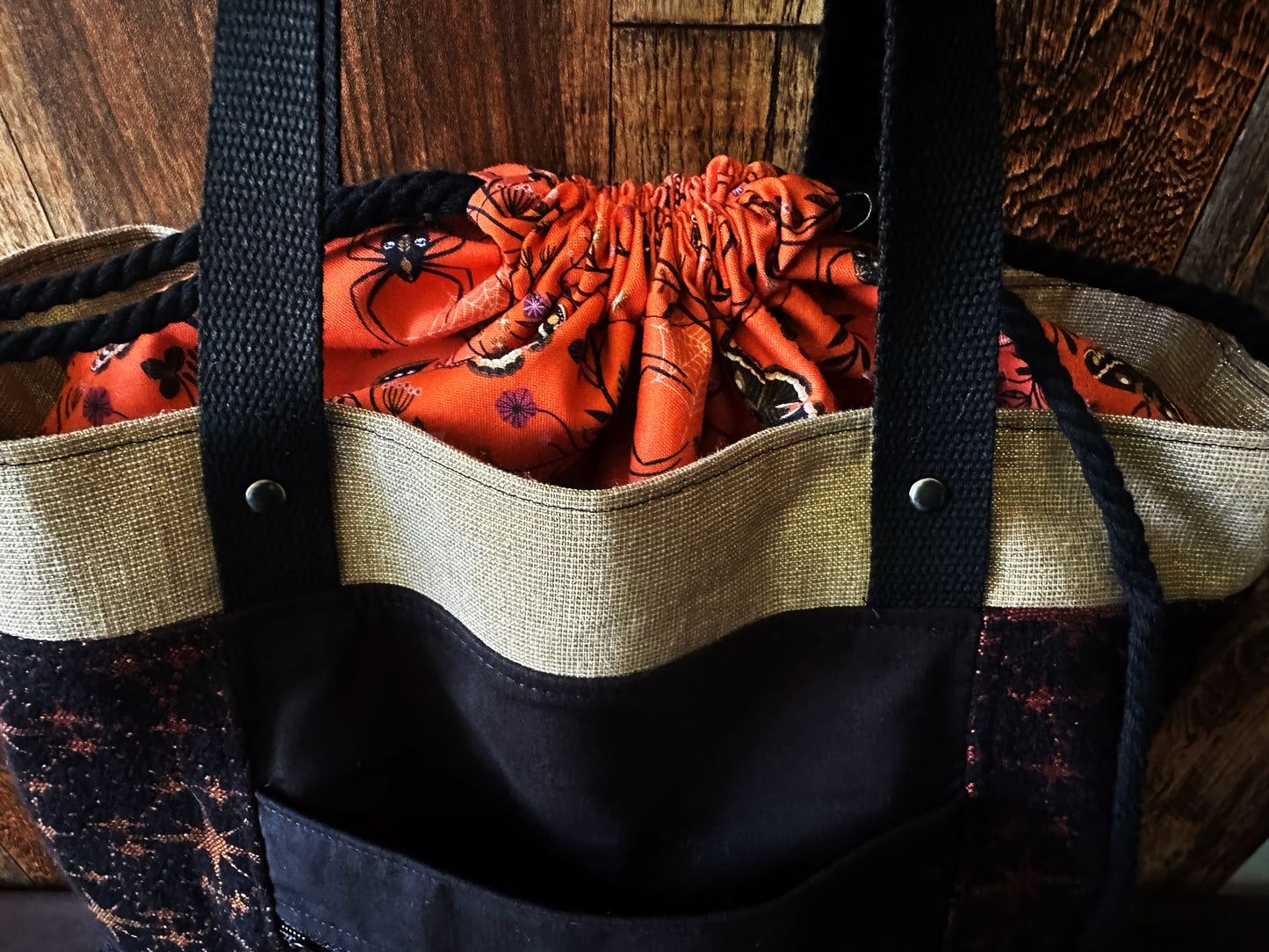 Dark Dragon Candlelight Large Firefly Project Bag