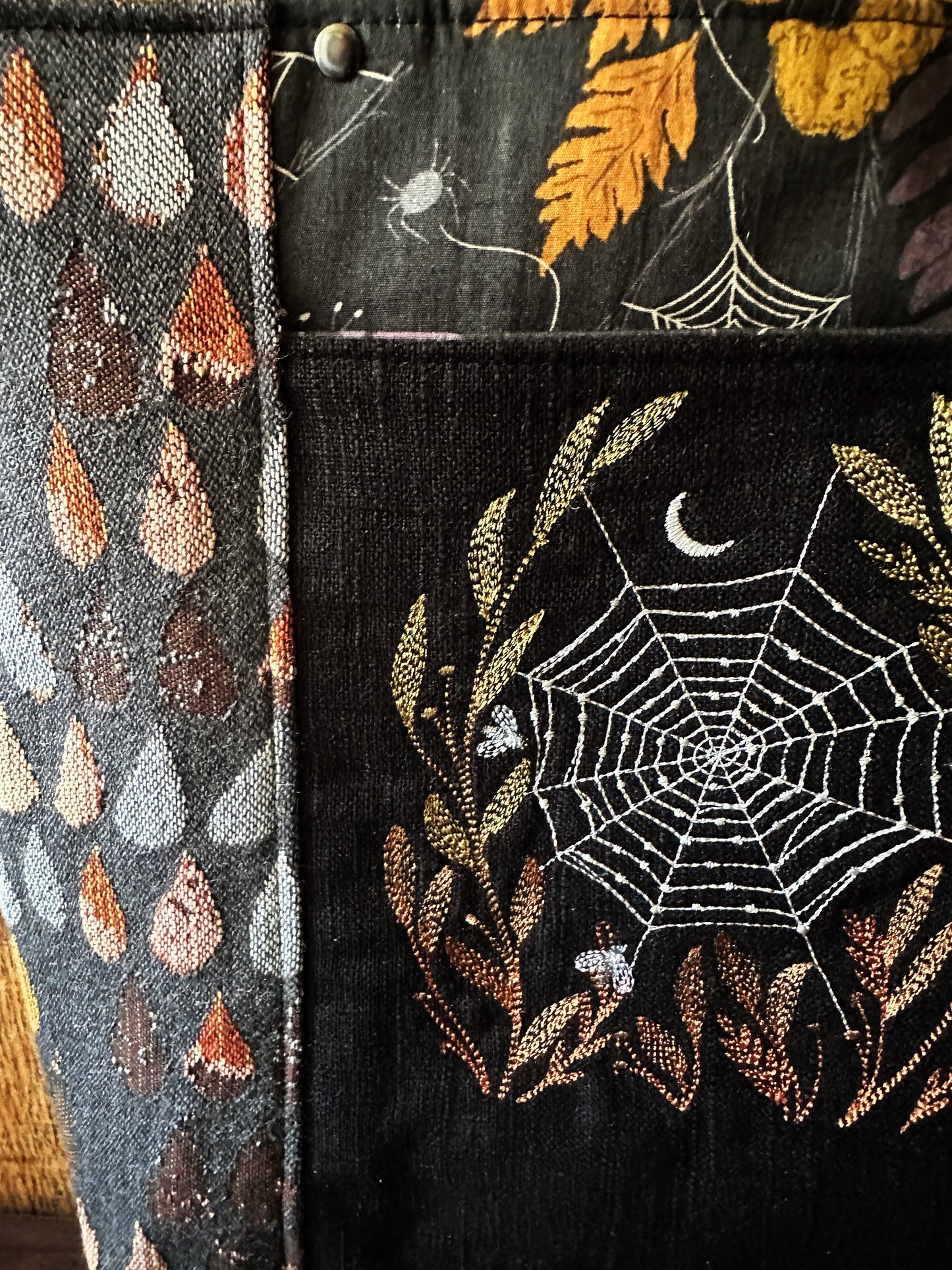 Autumn with Spiders Tote/Book Bag
