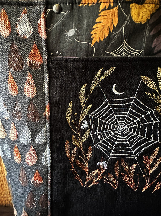 Autumn with Spiders Tote/Book Bag