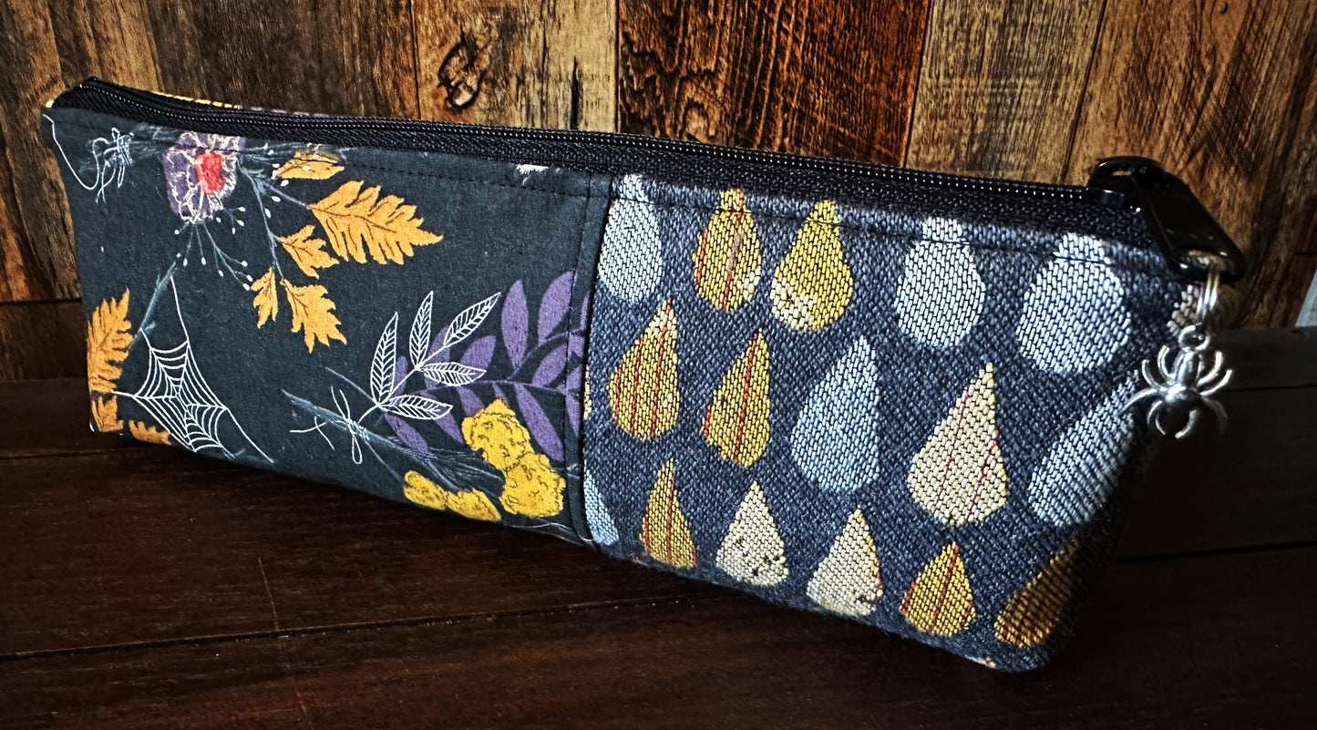 Autumn with Spiders Long and Lean Zipper Bag
