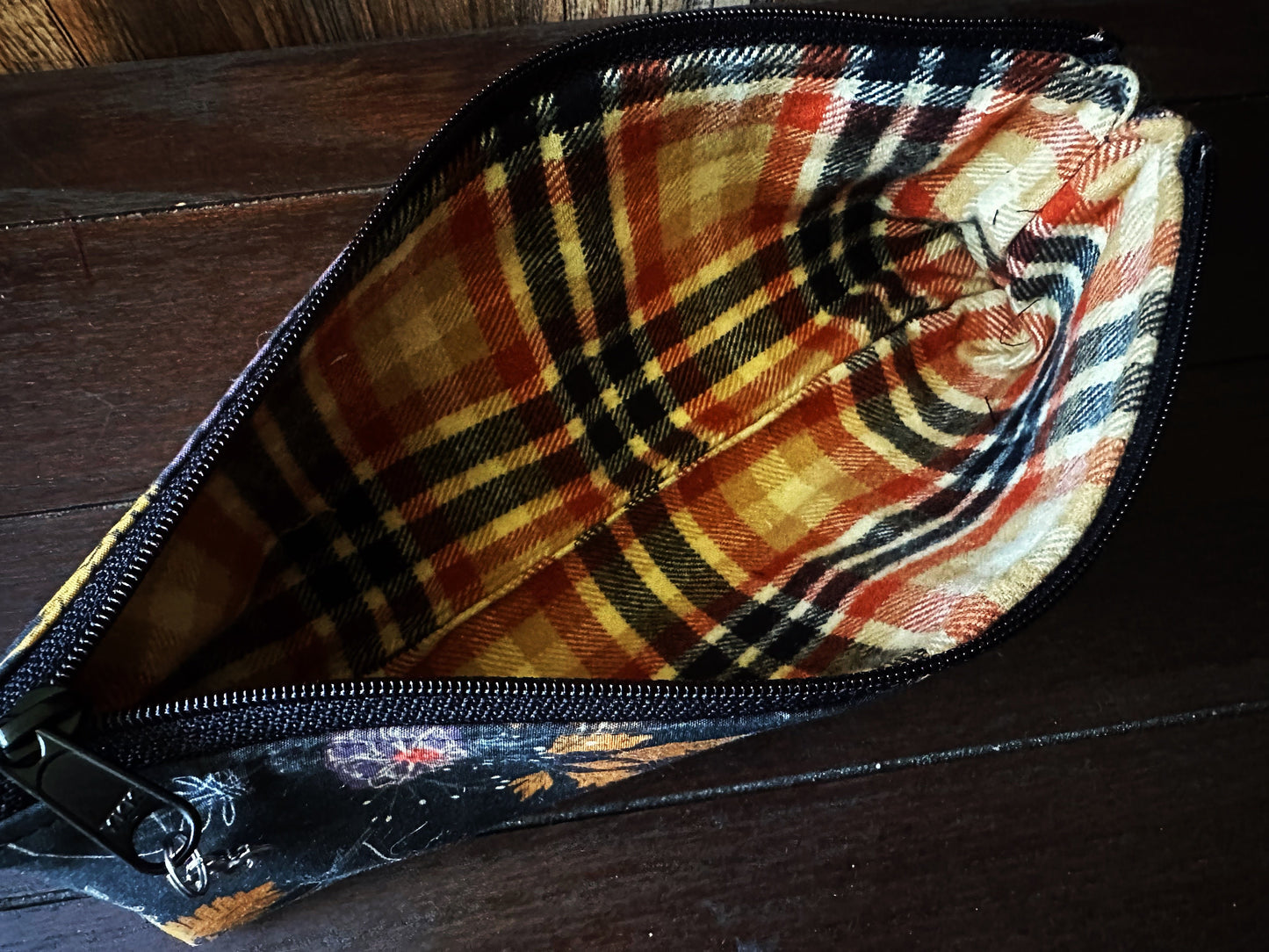 Autumn with Spiders Long and Lean Zipper Bag