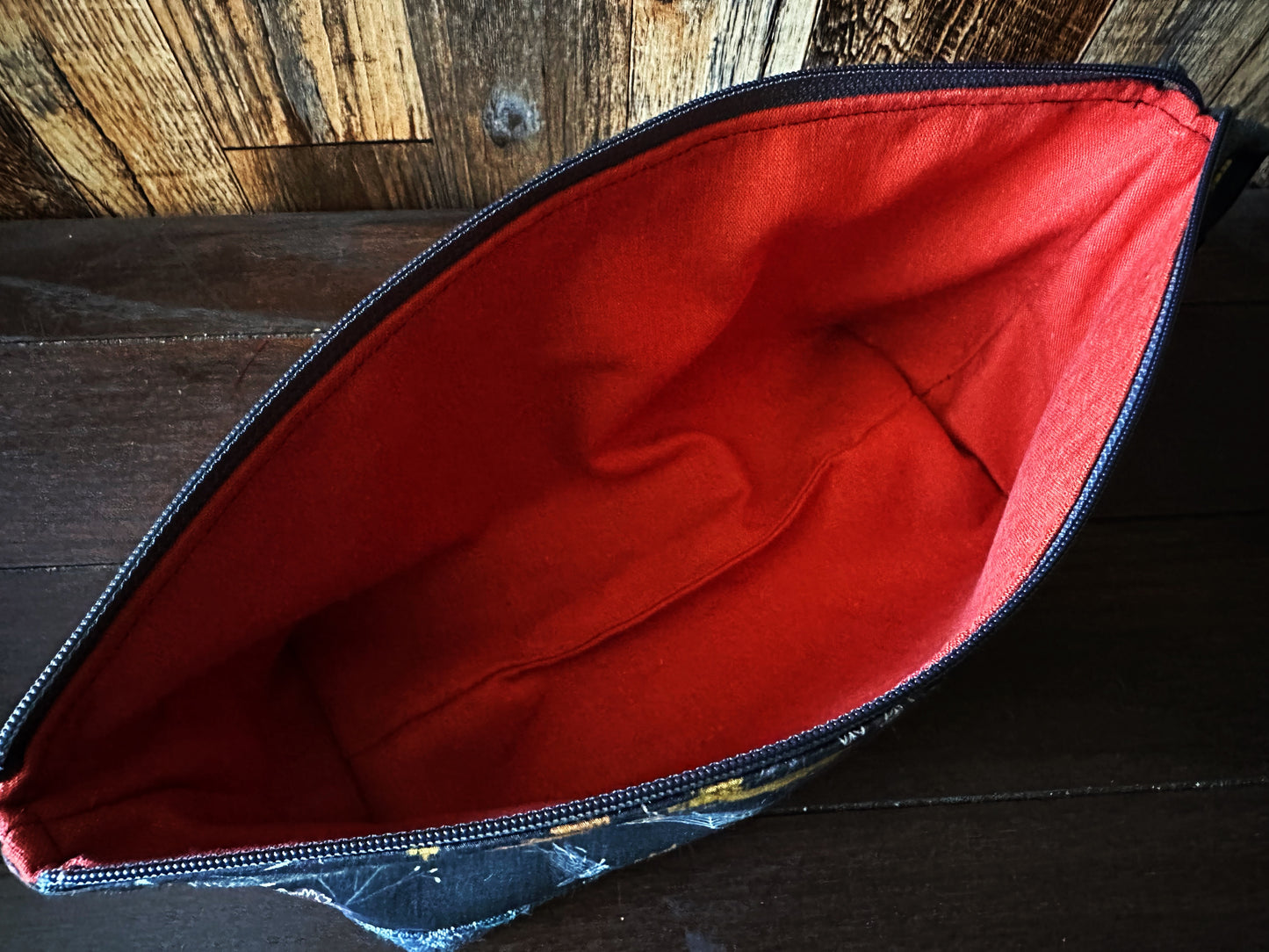 Witches Broom and Autumn Spiders Large Open Wide Spindle Bag